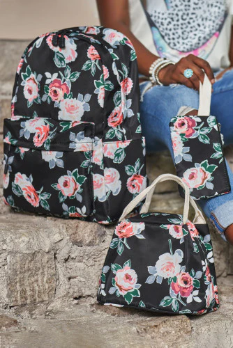 Floral 3 Piece Bag Set