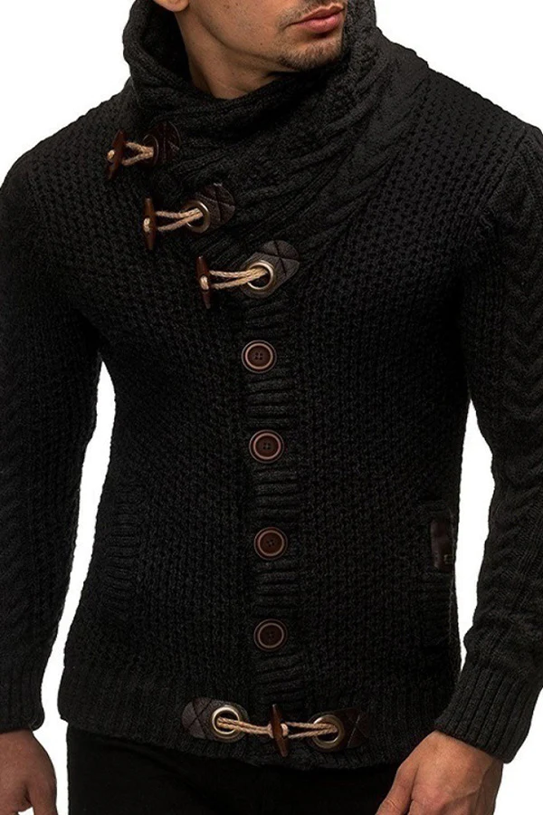 Men's Stand Collar Winter Warm Casual Collar Sweater