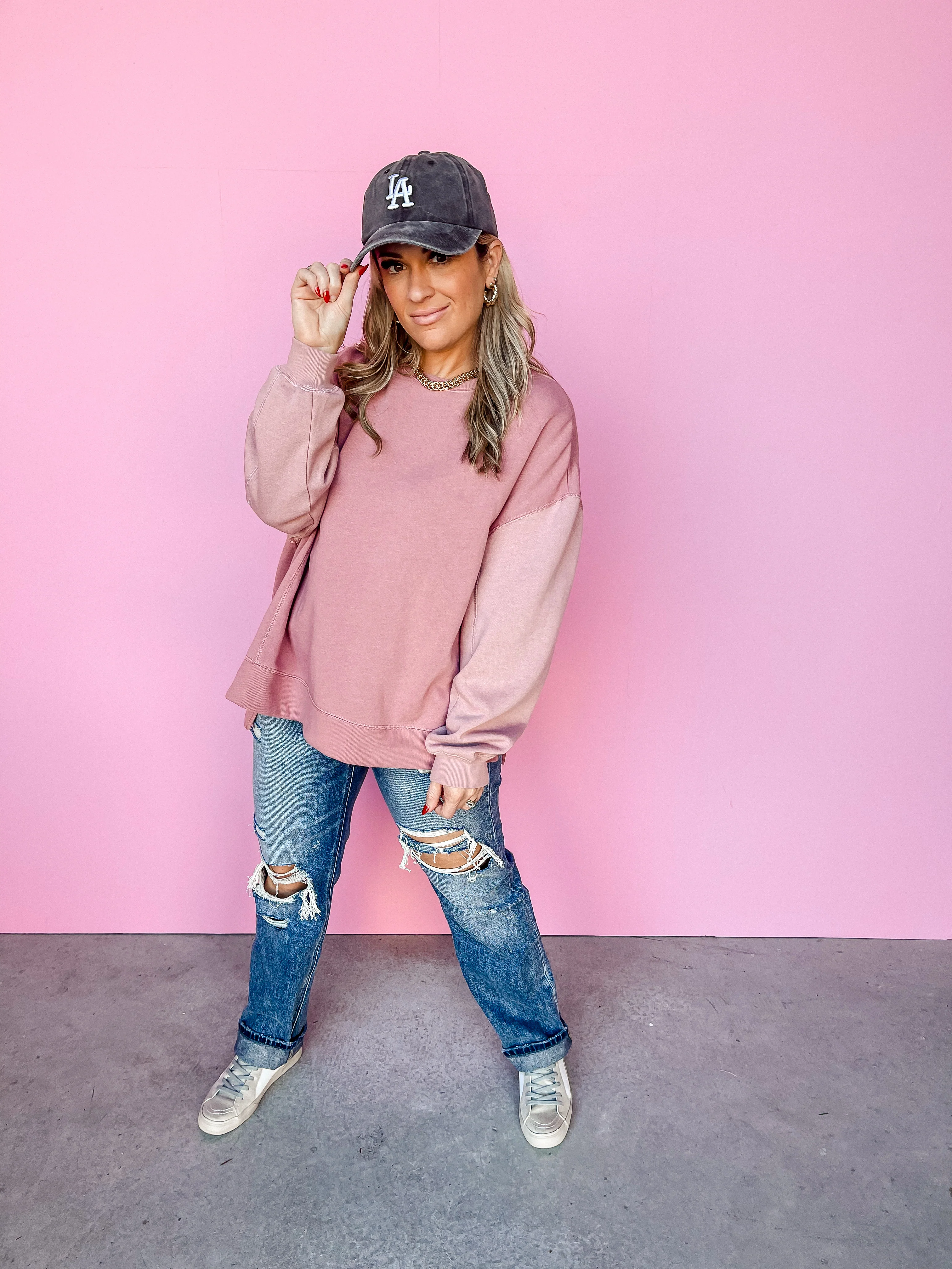 [Z Supply] Colorblocked Modern Weekender-Misty Mauve