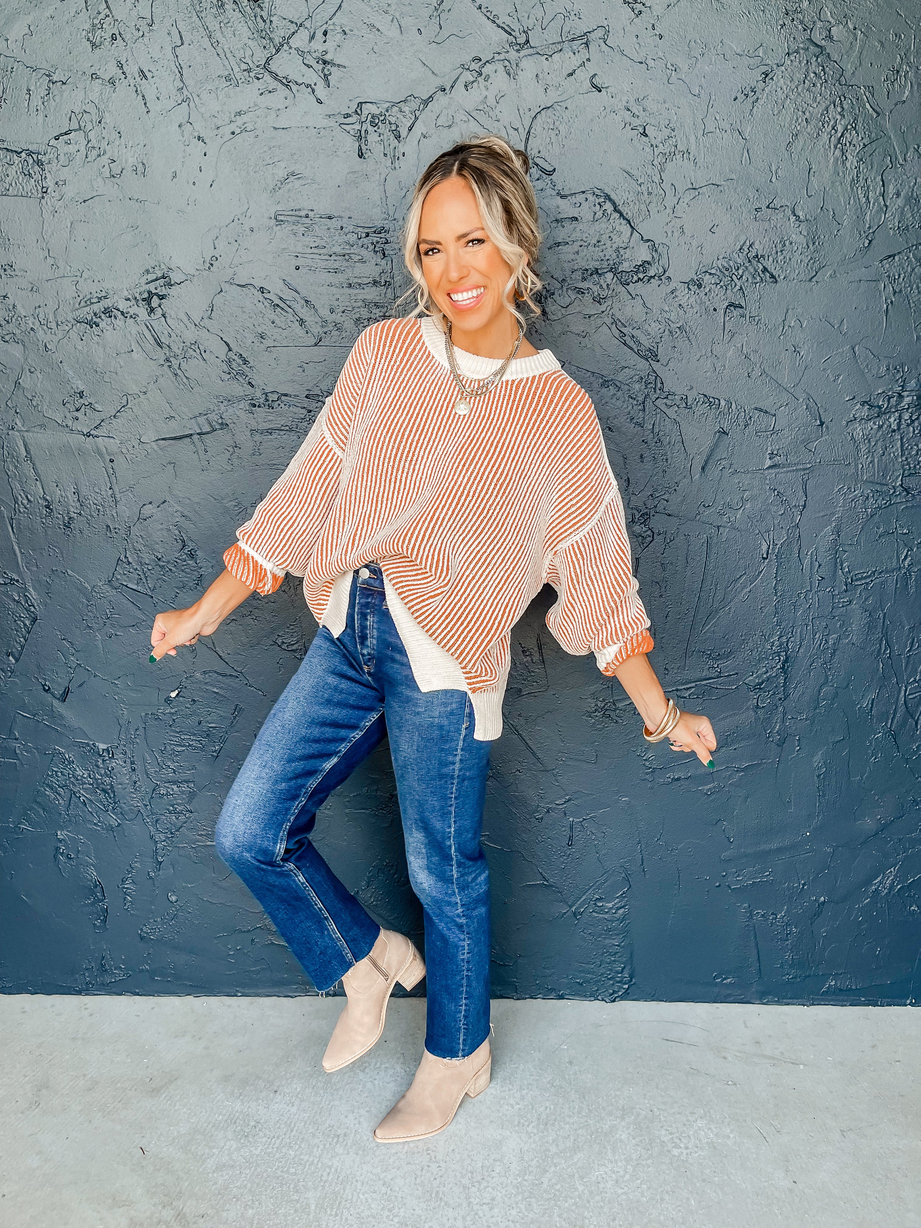 In The Meantime Crew Neck Sweater