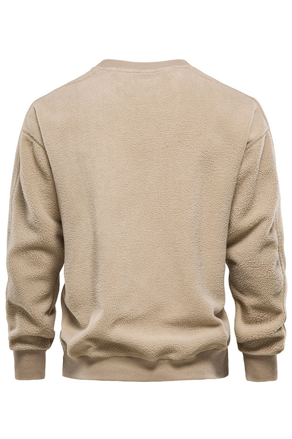 Lamb down shoulder pullover sweater