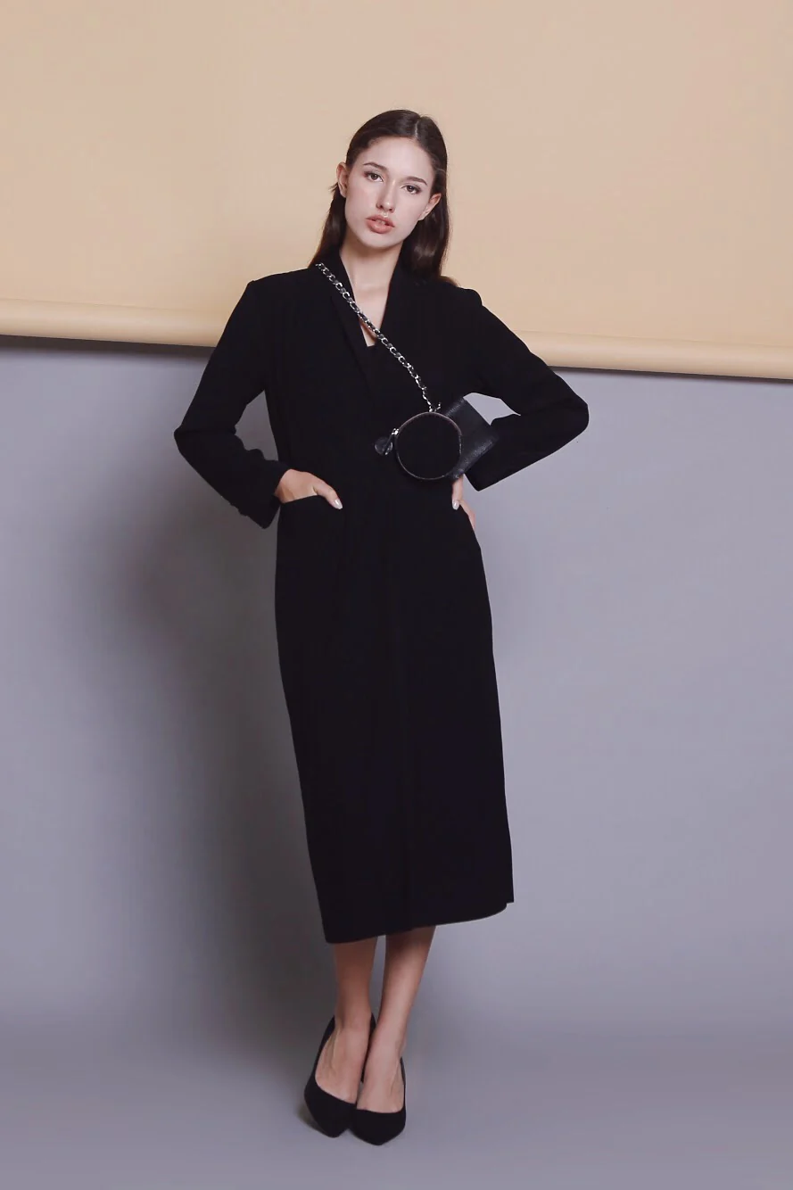 Jade Cashmere Black Dress