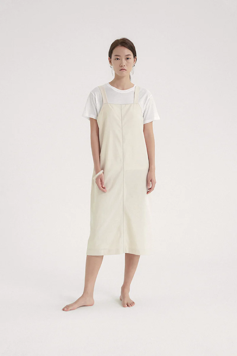 Capsule Stitch Dress Cream