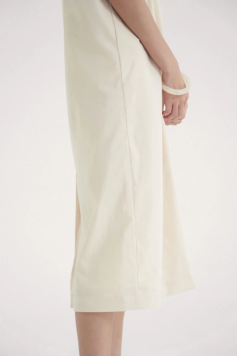 Capsule Stitch Dress Cream