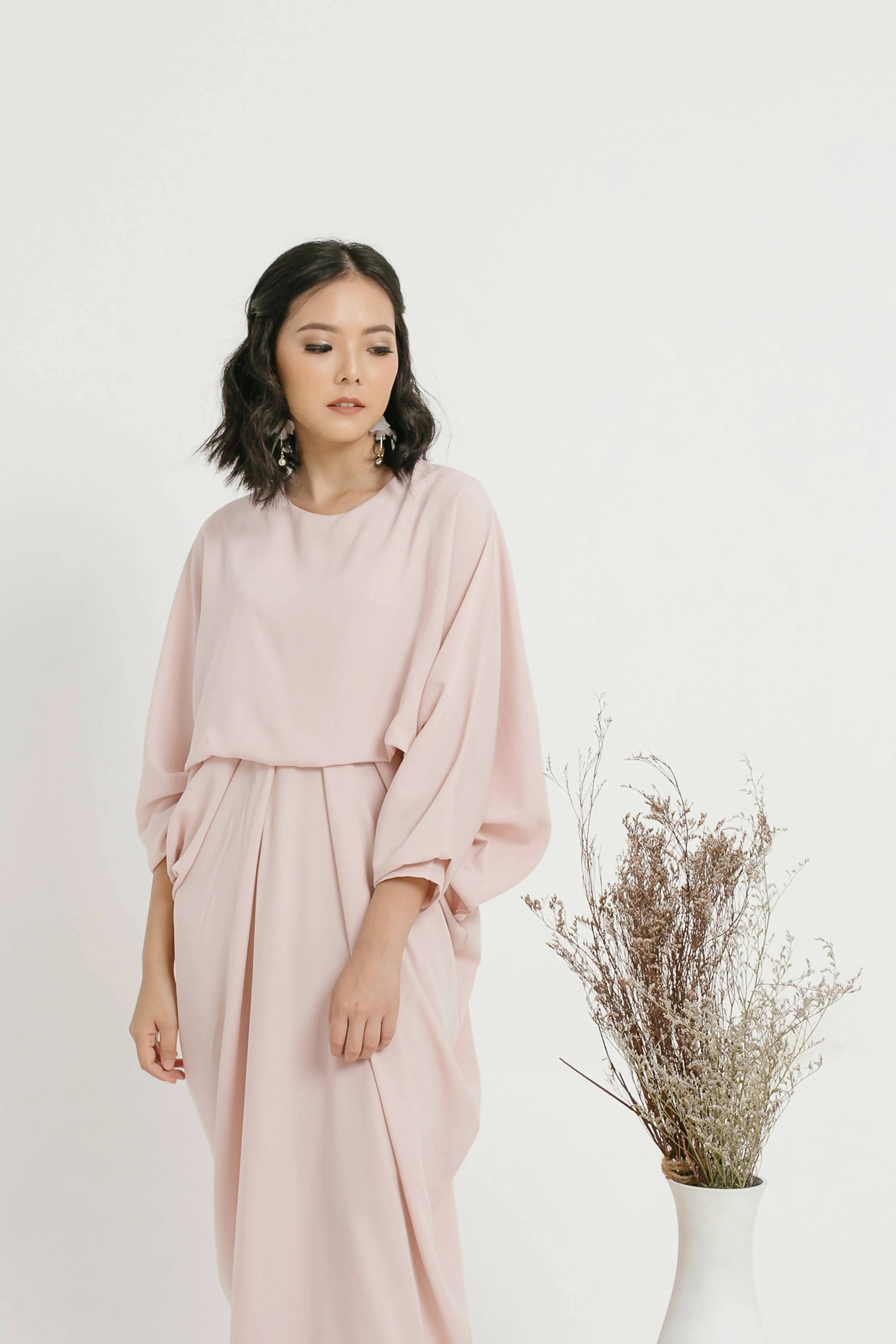 Amara Kaftan Dress - Baby Pink