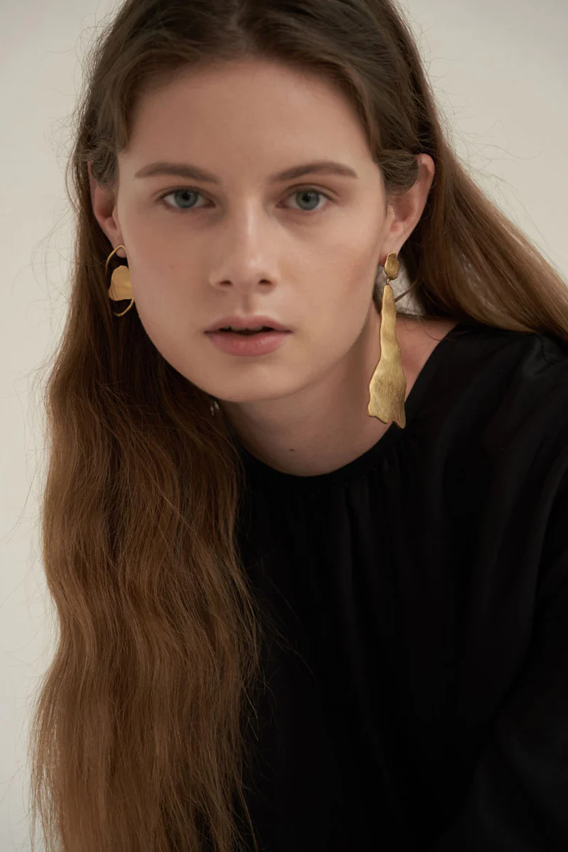 Shirring Neck Comfort Dress Black