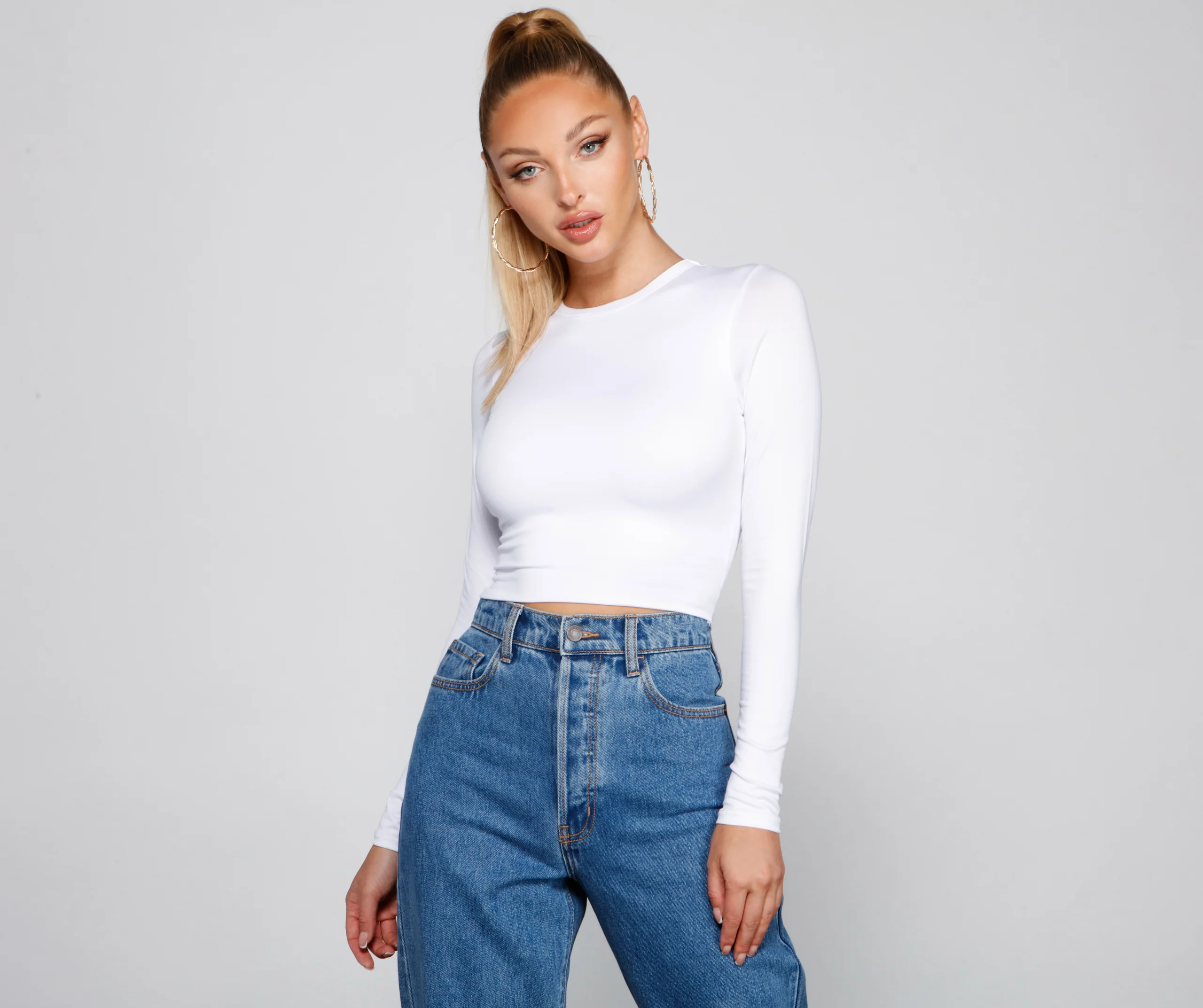 Essential Long Sleeve Crew Top