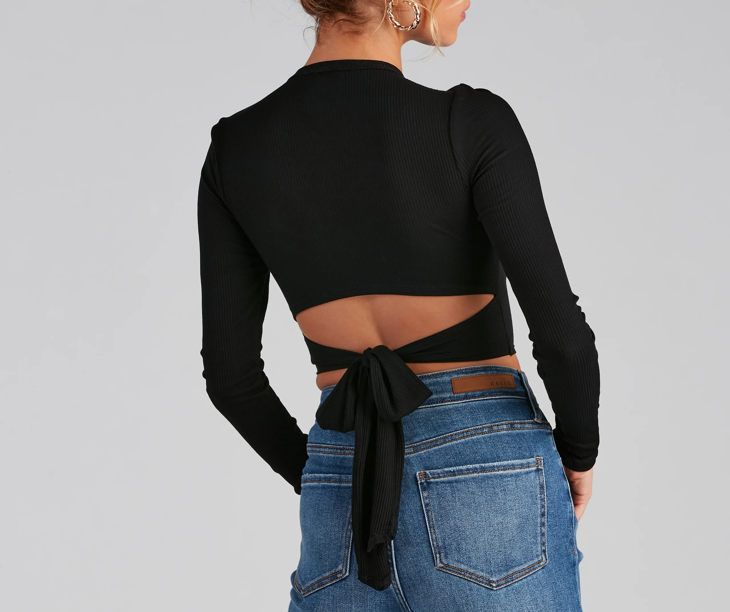 Go With It Ribbed Knit Crop Top