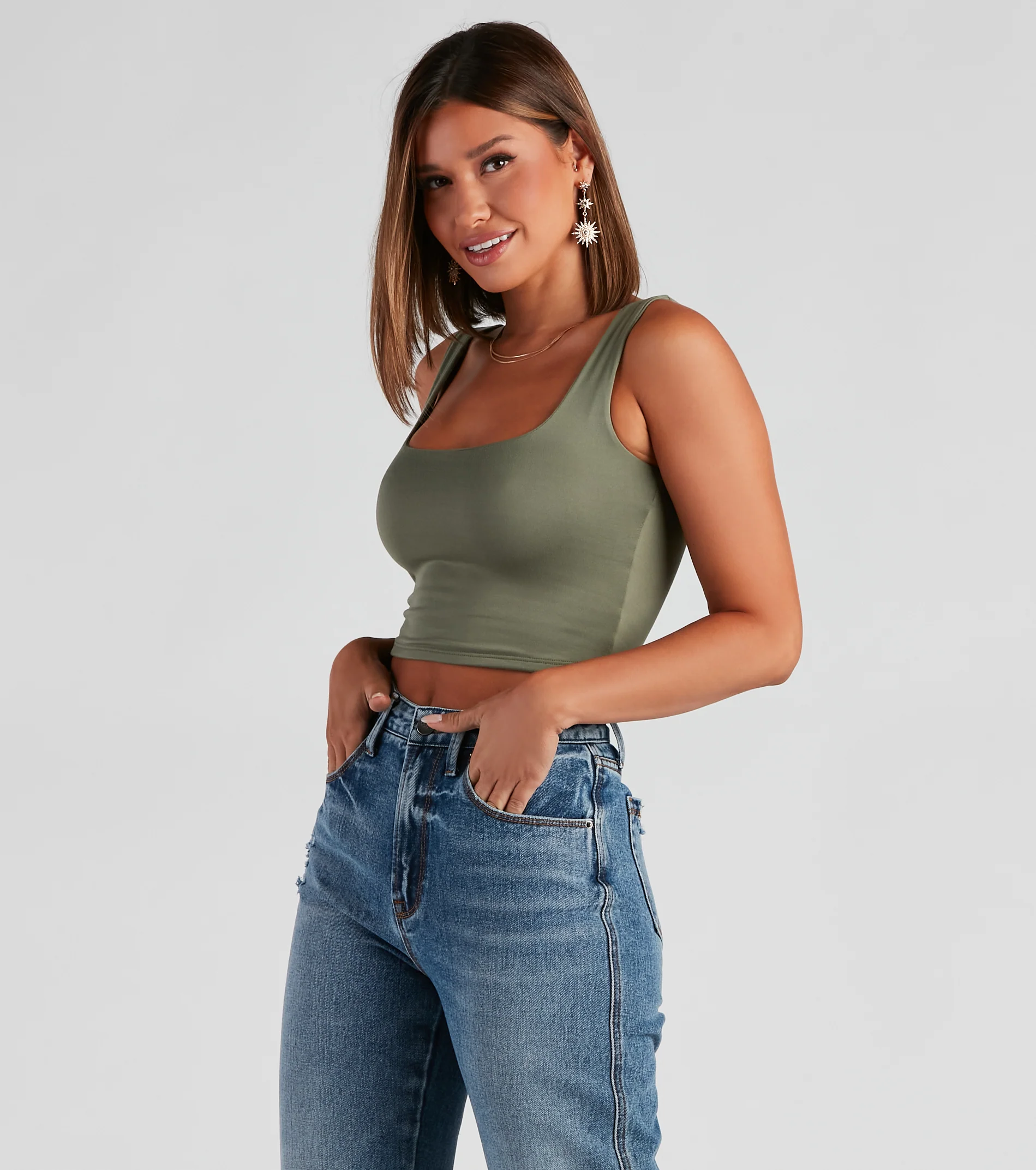 Double Duty Cropped Tank