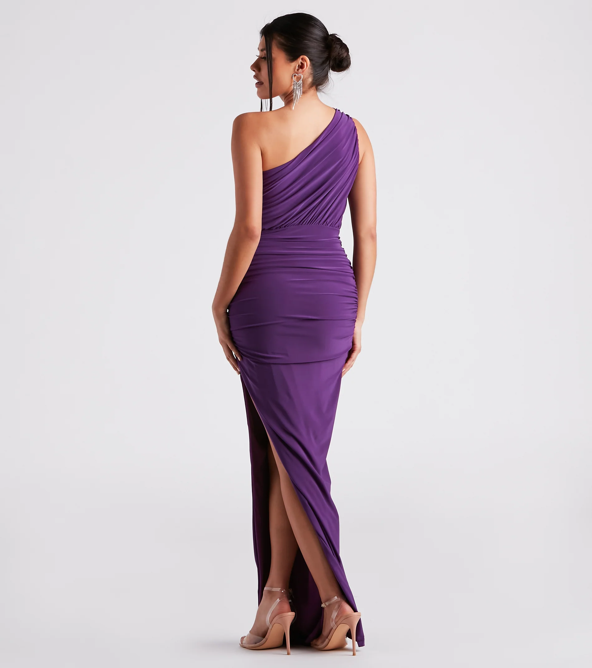 Adora Formal One-Shoulder Ruched Dress