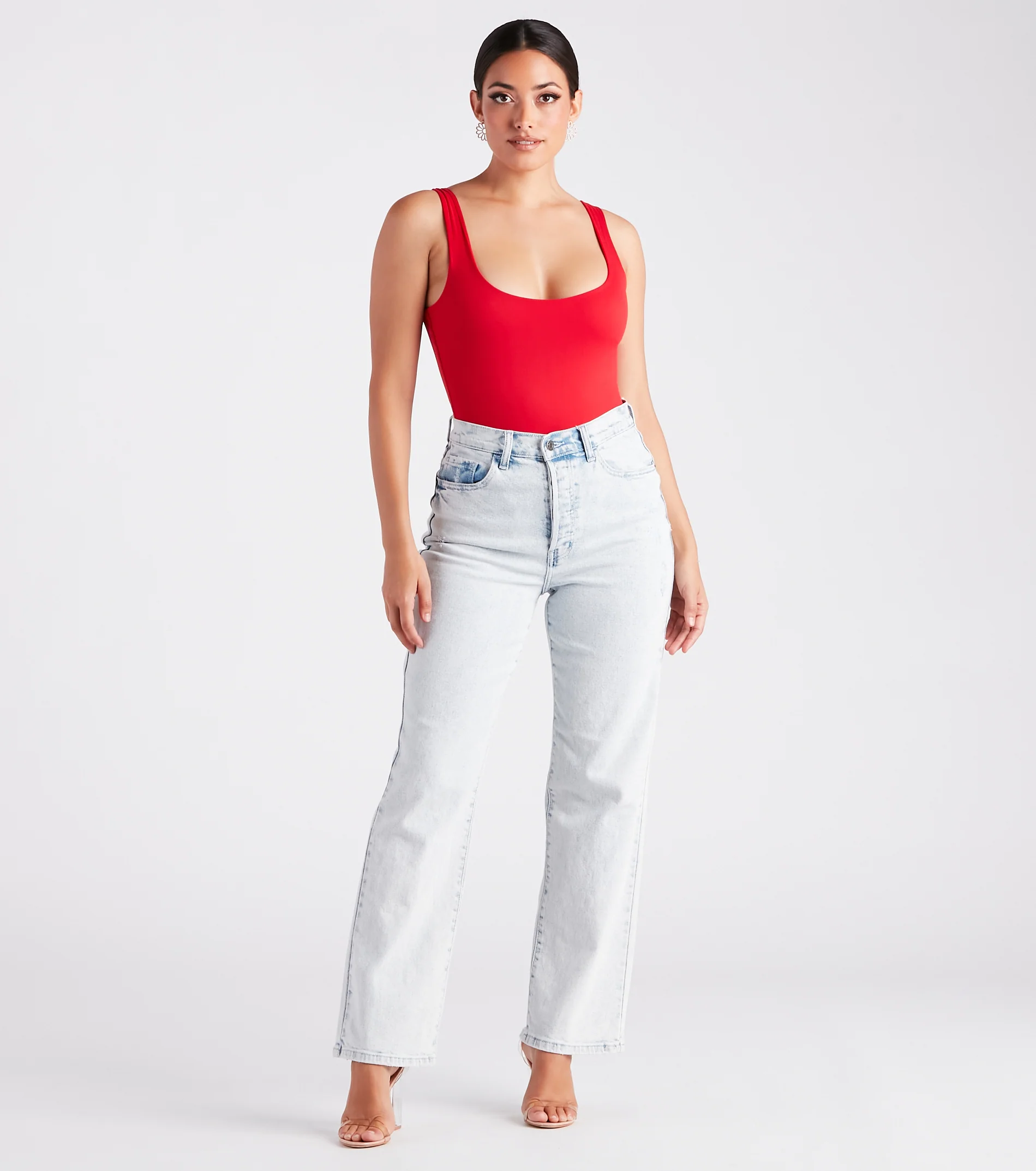 Staple Piece Scoop Neck Bodysuit