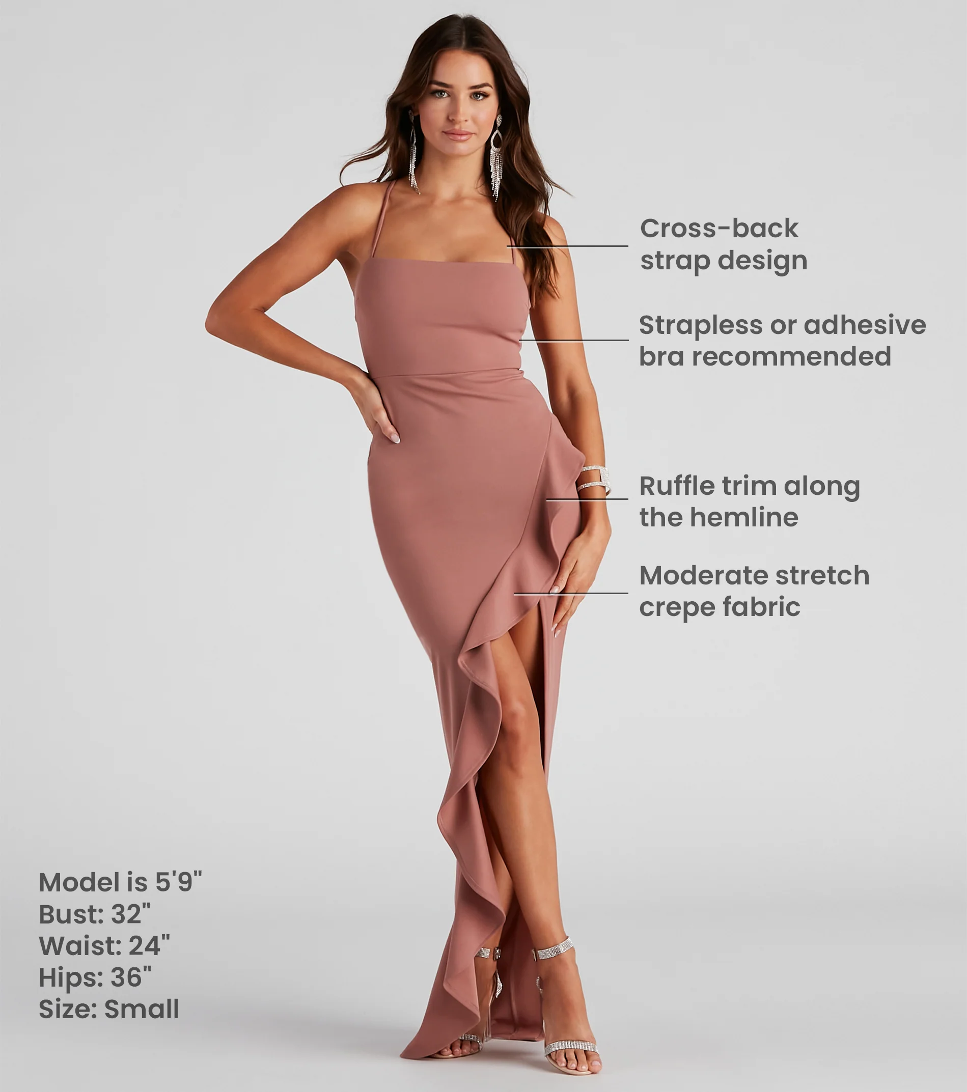 Tiffany Sleeveless High Slit Formal Dress