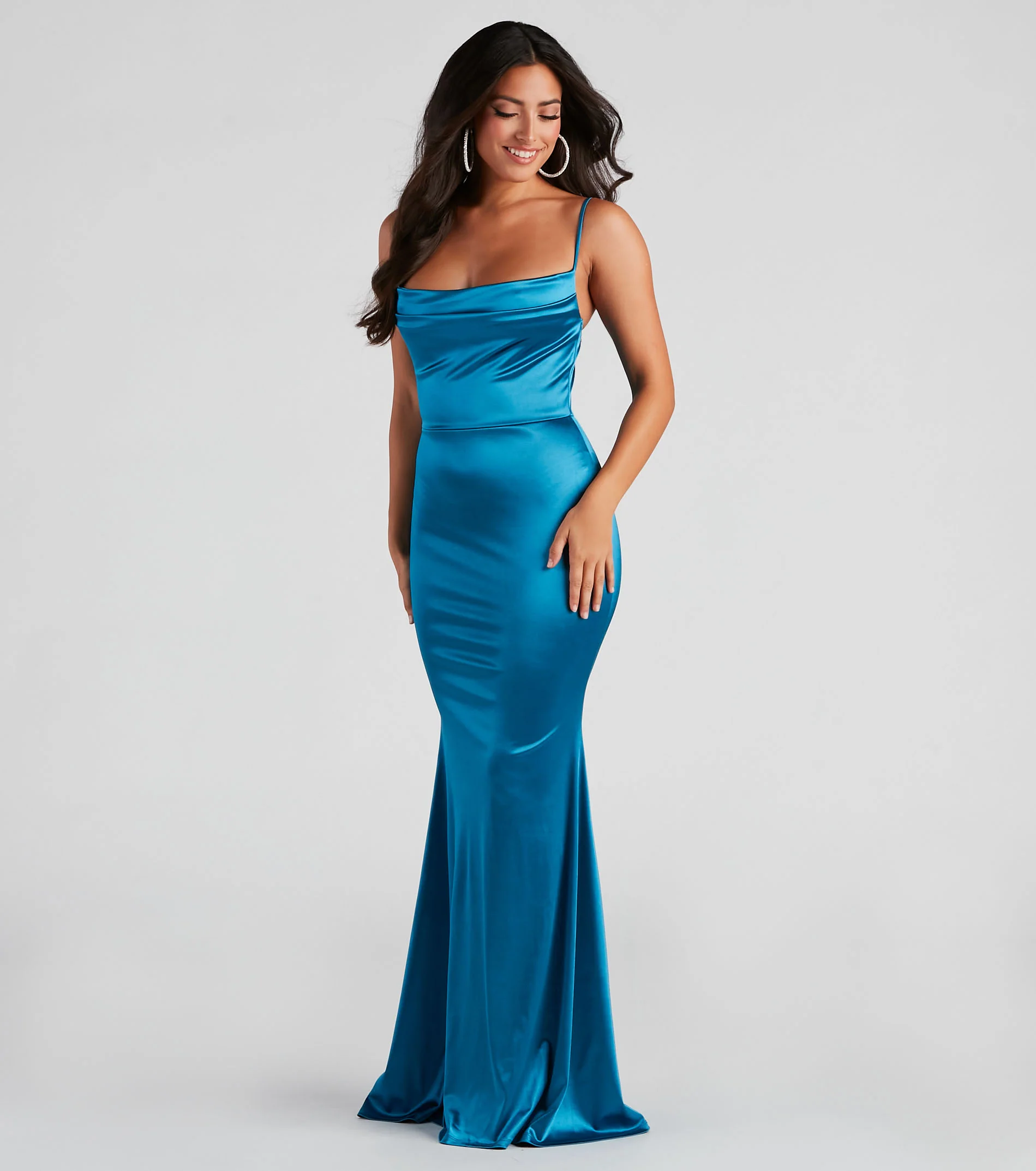 Nahla Formal Satin Mermaid Dress