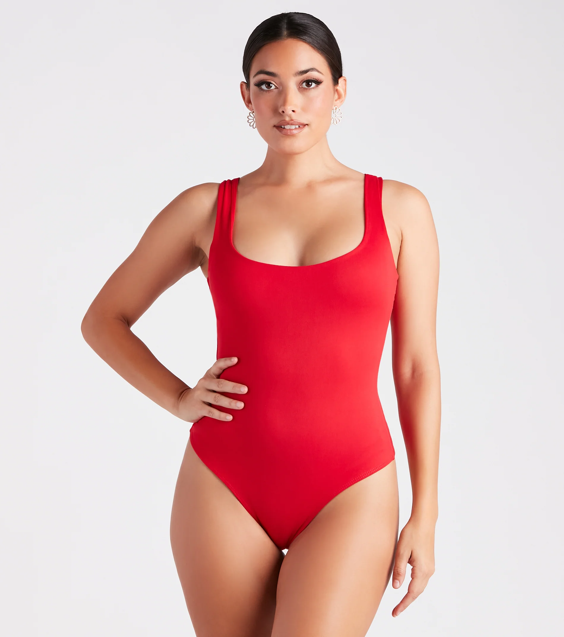 Staple Piece Scoop Neck Bodysuit