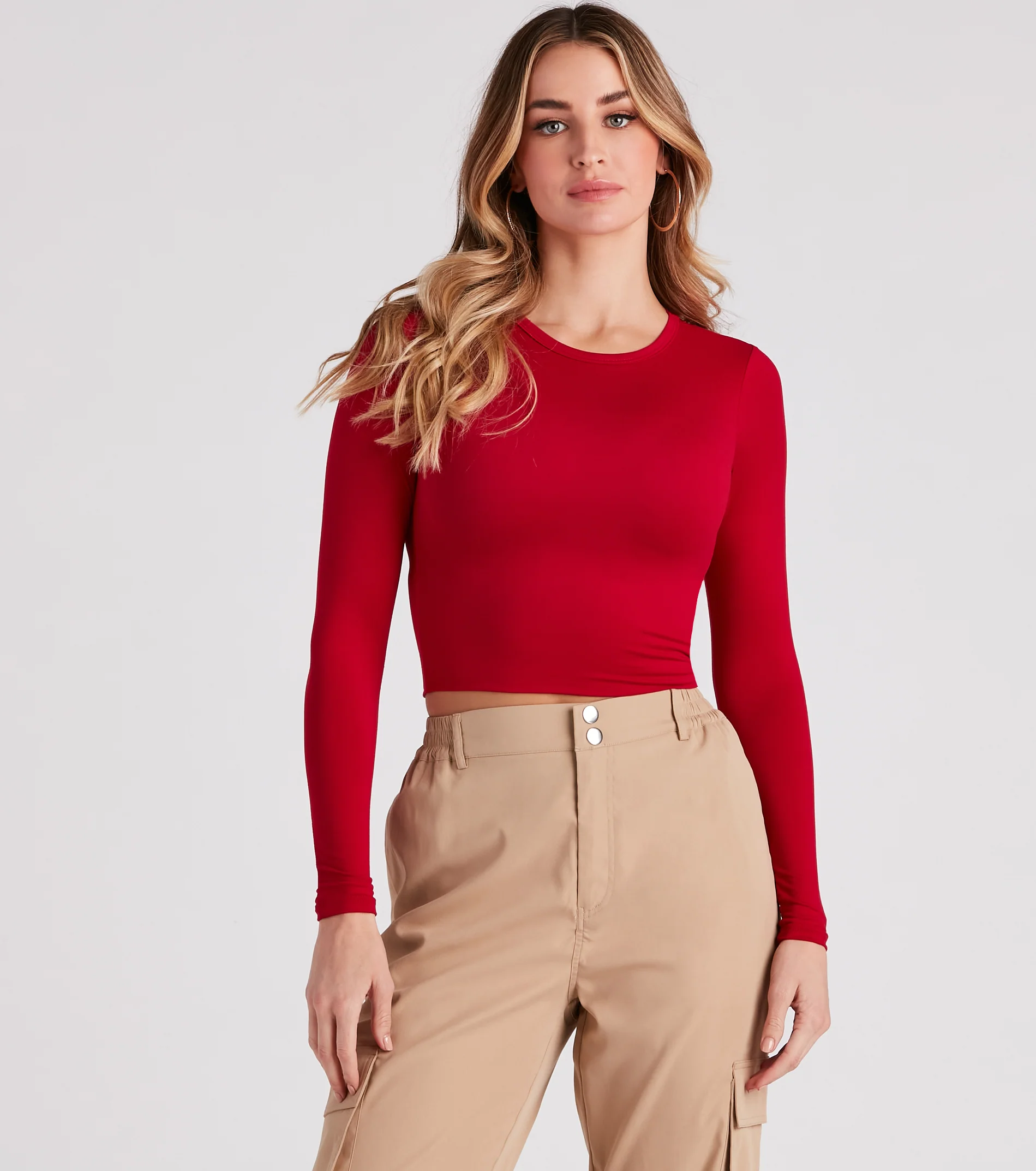 Essential Long Sleeve Crew Top