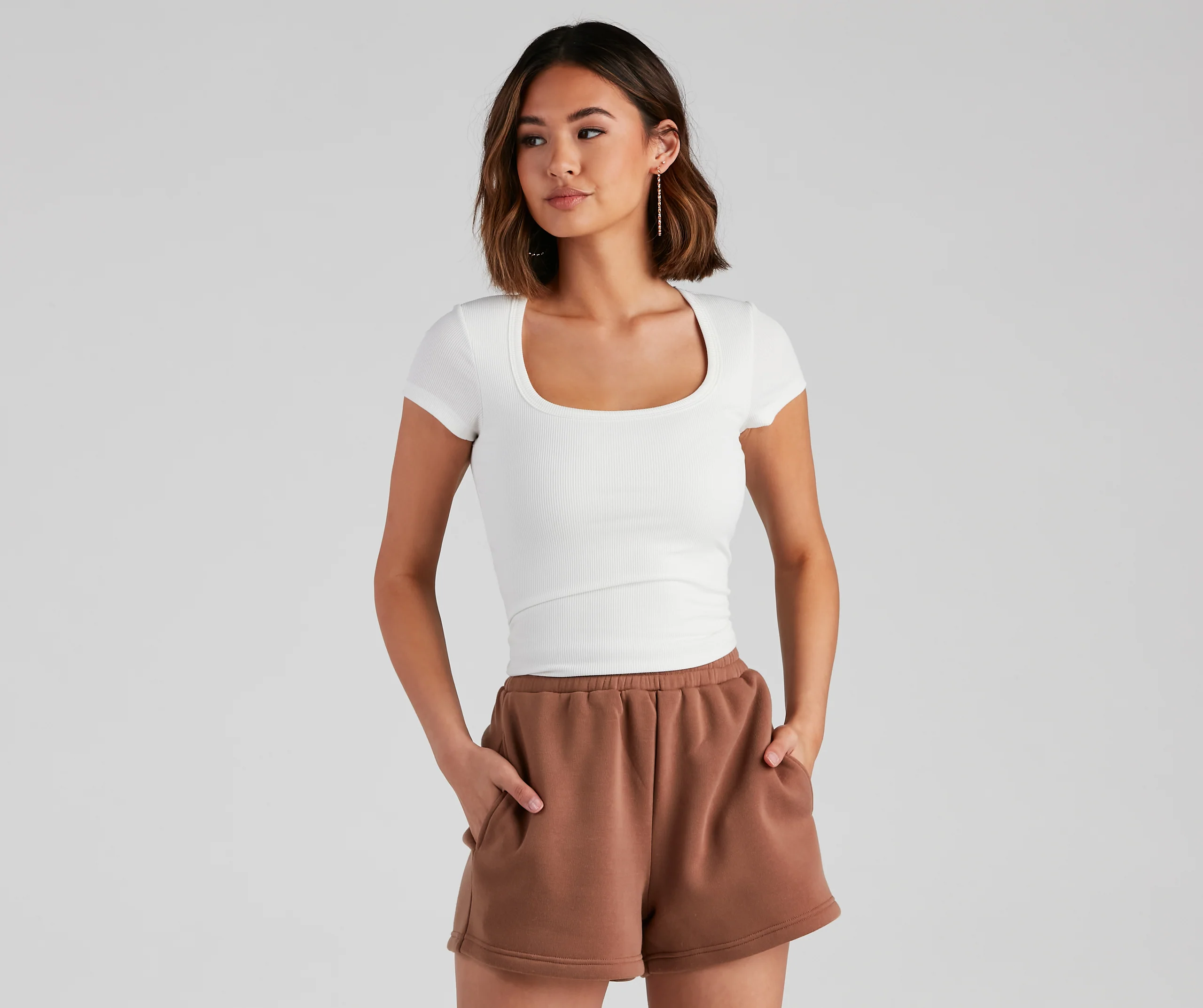 Simple Staple Ribbed Knit Top