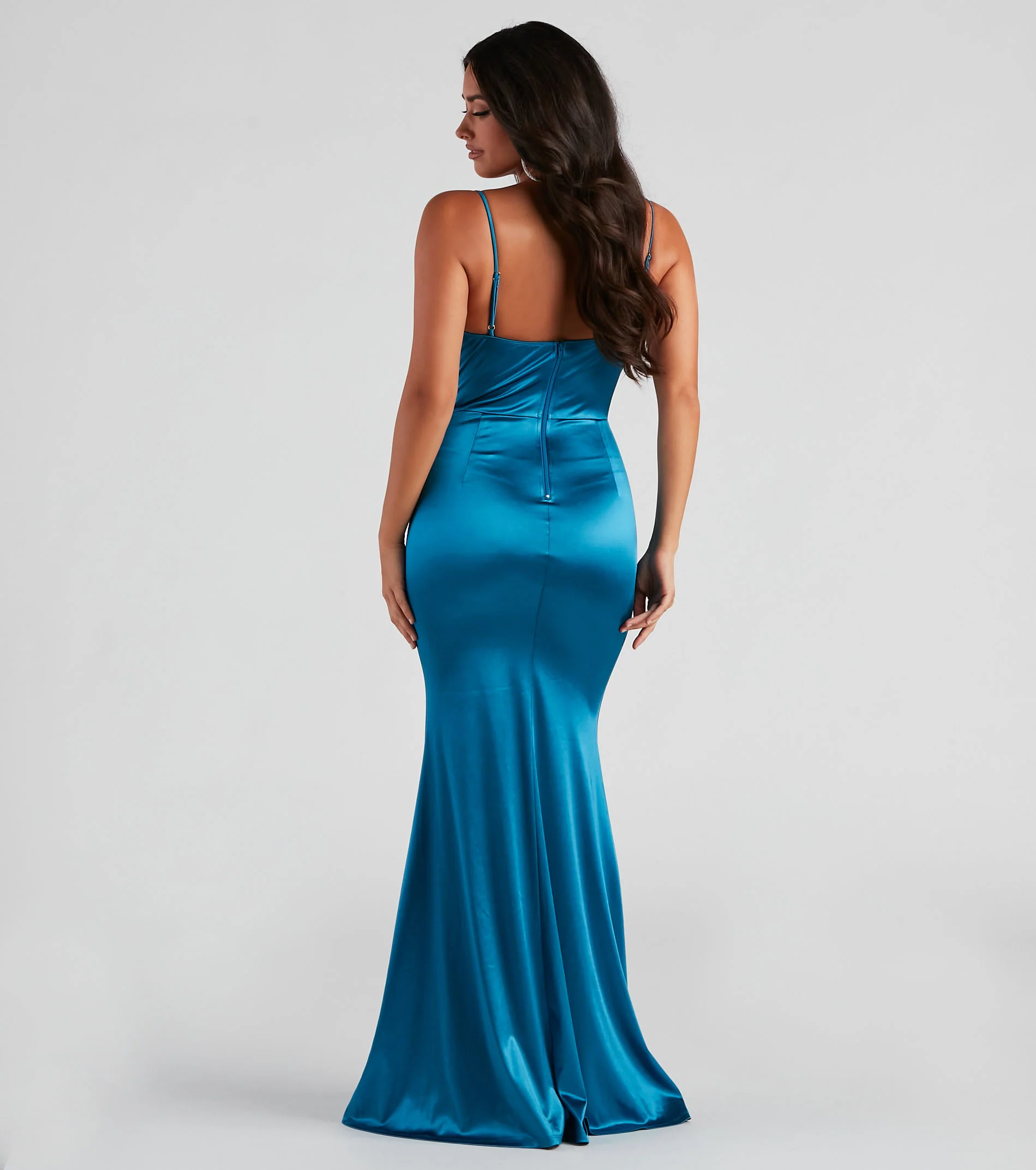 Nahla Formal Satin Mermaid Dress
