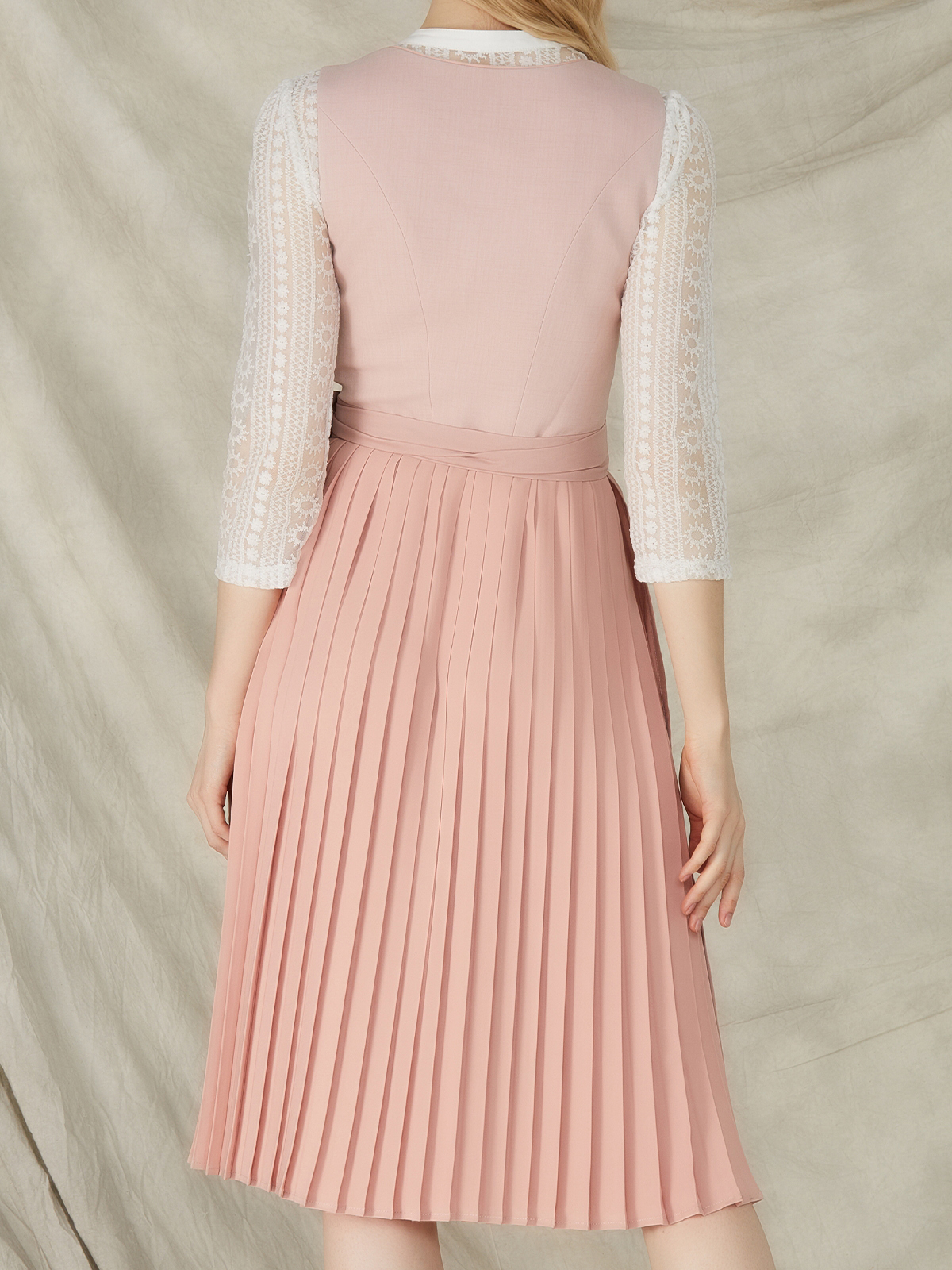 Damen Rosa Knöpfen Kein Eingriffstaschen Dirndl KALIA