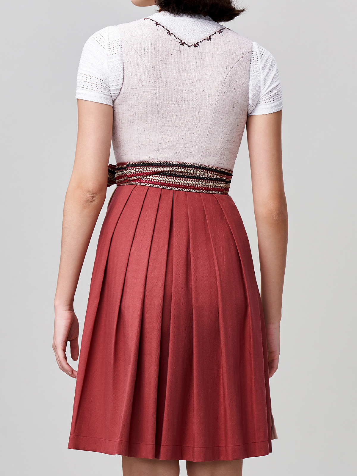 Damen Rosa Zwei verdeckte Eingriffstaschen Dirndl THOMA